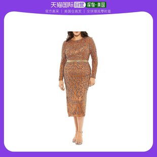 女士亮片连衣裙礼服运动 美国直邮MAC DUGGAL