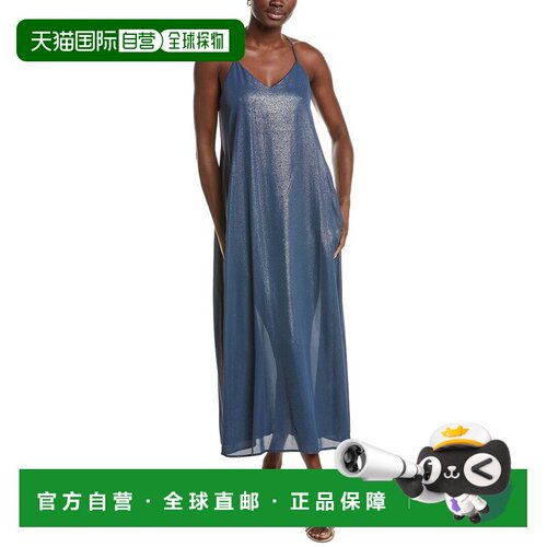 自营Nicole Miller Sleeveless Maxi Dress - blue 美国奥莱直发