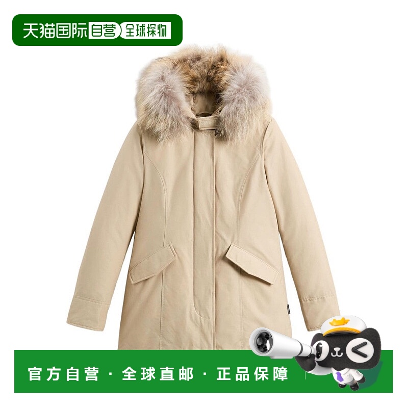 自营woolrichBeige Parka With Fitted Silhouette - neutrals 美