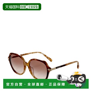 55mm Sungla 自营Coach Tortoise Gradient Snow Women Caramel