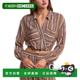 自营Sadie & Sage Bohemia Surplice Crop Top - brown 美国奥莱