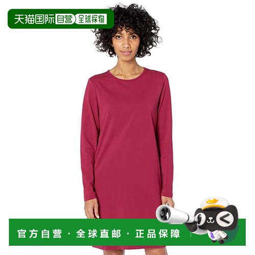 自营mountain khakis山卡其连衣裙女式红色长袖外套JDM542-红色
