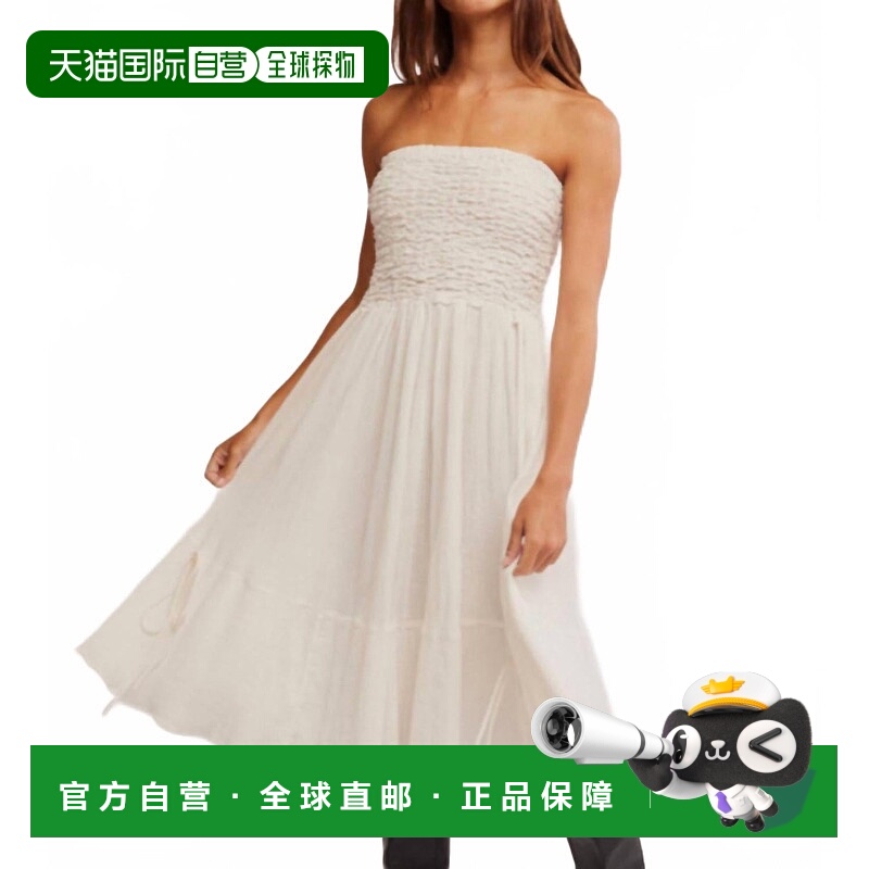自营free people象牙色女式草原敞篷裙 美国奥莱直发