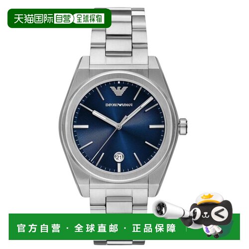 自营Emporio Armani Men's Federico Blue Dial Watch - blue 美