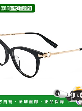 自营 Trussardi女式53mm黑色眼镜-黑色 美国奥莱直发