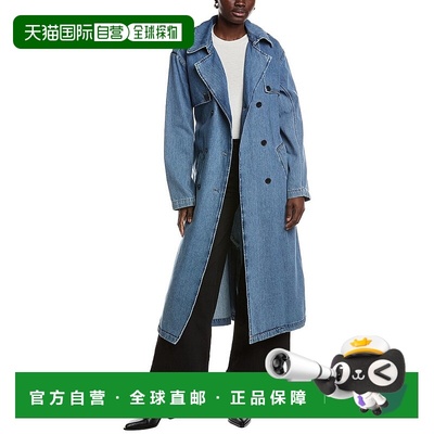 自营ba&sh Tresca Trench Coat - blue 美国奥莱直发