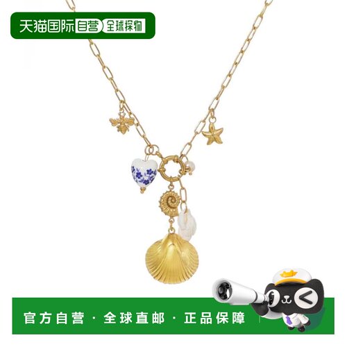 自营adorniaTarnish Resistant 18k Gold Plated Shell and Charm