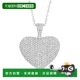 Simons Pave Heart 自营Ross Necklace Diamond Pendant Sterl