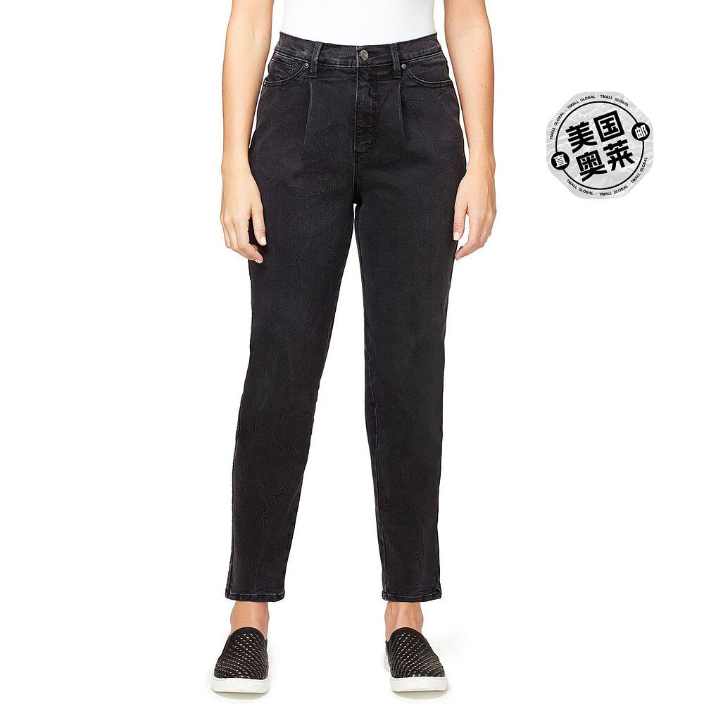 gloria vanderbilt女式高腰宽松修身牛仔裤 - 黑色 【美国奥莱】