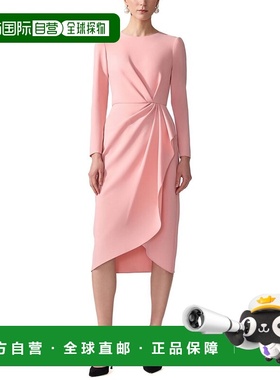 自营Carolina Herrera Midi Dress - pink 美国奥莱直发