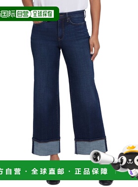 自营NYDJ Teresa Night Skies Wide Leg Jean - blue 美国奥莱直