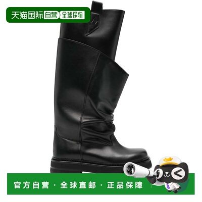 自营the attico新款Robin Ruched休闲长靴步行-黑色 美国奥莱直发