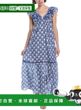 自营 Ro's Garden Jasmin Maxi连衣裙-蓝色 美国奥莱直发长裙