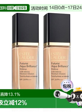 香港直邮Estee Lauder 雅诗兰黛 沁水粉底液 1W0 30ml*2（新正品