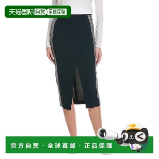 蓝色 自营 侧条纹铅笔裙 Pia 半身裙包臀裙美国直发奥莱 Reiss
