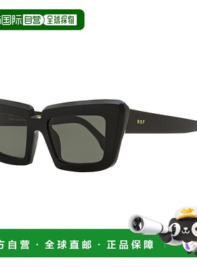 自营 Retrosuperfuture 女士尖头太阳镜 Coccodrillo 2GS 黑色 57