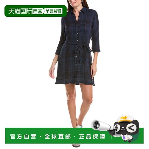 自营Michael Stars Polly纱布衬衣连衣裙-蓝色 美国奥莱直发