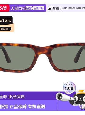 自营Persol Adrien Green Rectangular Unisex Sunglasses PO3347