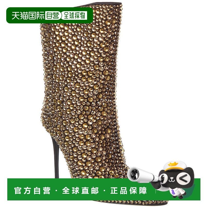 自营 Giuseppe Zanotti Merissa Sparkle 105 靴子 - 黑色 美国奥