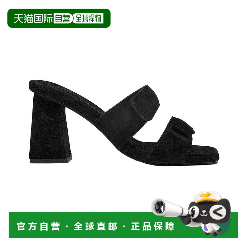 自营freda salvadorFR 274 DA SALVADOR Adria绒面高跟鞋-黑色绒