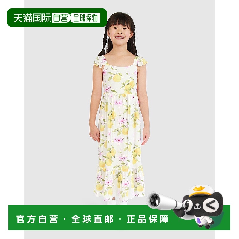 自营 belle & bloom日落樱花Maxi连衣裙-樱花果园 美国奥莱直发