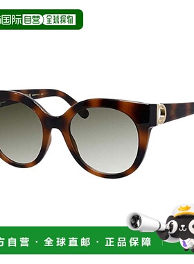 自营salvatore ferragamoSF1031S 214 Shiny Havana/Green Gradie