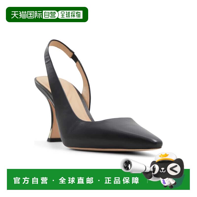 自营Ted Baker 女士 Ari 皮革露跟尖头高跟鞋,黑色 - 黑色 美国