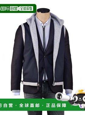 自营 Kired By Kiton Gange双面羊绒背心-灰色、蓝色 美国奥莱直