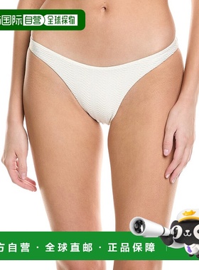 自营 Milly Margot 人字形比基尼泳裤 - 白色 美国奥莱直发性感