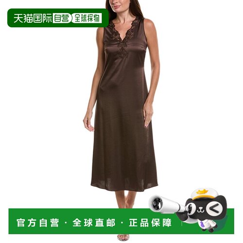 自营weekend max mara周末Max Mara Canossa连衣裙-棕色 美国奥莱