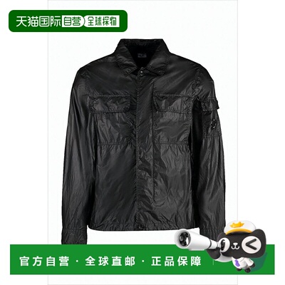 自营c.p. companyLightweight Black Polyamide Casual Jacket Wi