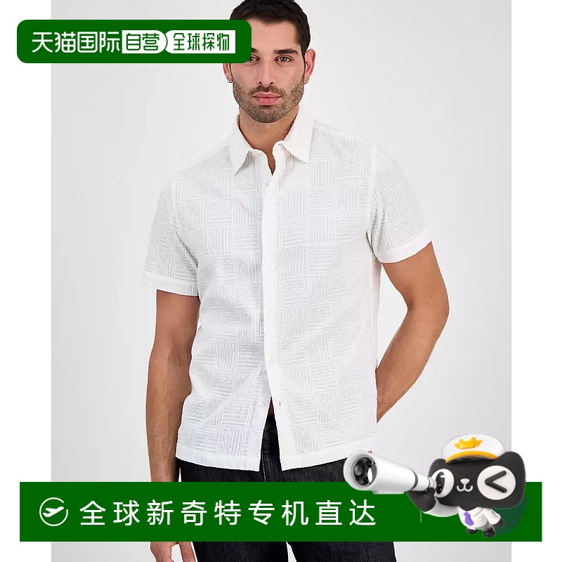 1h可退 【美国直邮】guess 男士 衬衫短袖经典