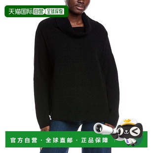 eileen 美国奥莱直发长袖 fisher艾琳 黑色 费舍尔高领上衣 自营