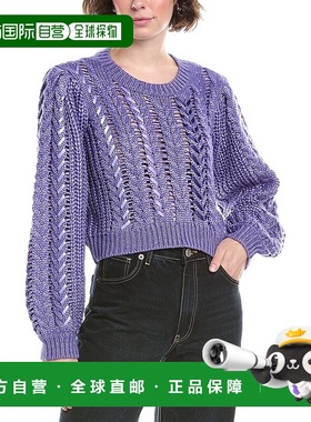 自营 cinq a sept五到七件Nayara裁剪套头衫-紫色 美国奥莱直发