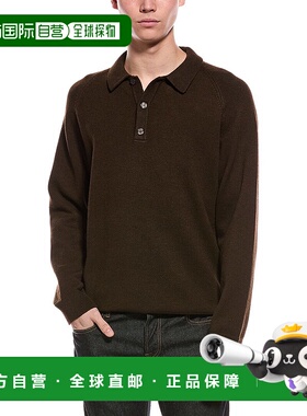 自营Slate & Stone Raglan Polo Sweater - brown 美国奥莱直发