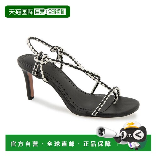 自营Rebecca Minkoff Jayce皮革凉鞋-黑色 美国奥莱直发
