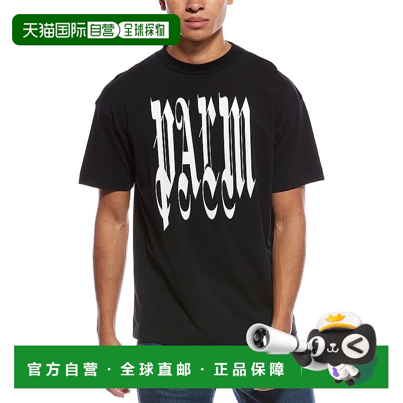 自营Palm Angels Gothic Palm T-Shirt - white 美国奥莱直发