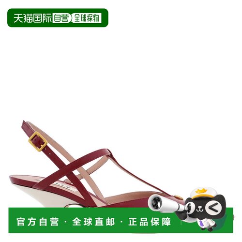 自营Bally Katy Slingback皮革高跟鞋，品牌尺寸40 (美国尺寸9.5)