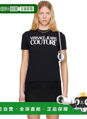 1h可退 香港直邮潮奢 Versace Jeans 范思哲 女士 黑色 Screen-Pr