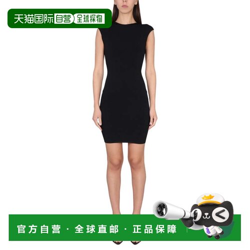 自营dsquared2Slim Fit Dress - black 美国奥莱直发连衣裙包臀裙