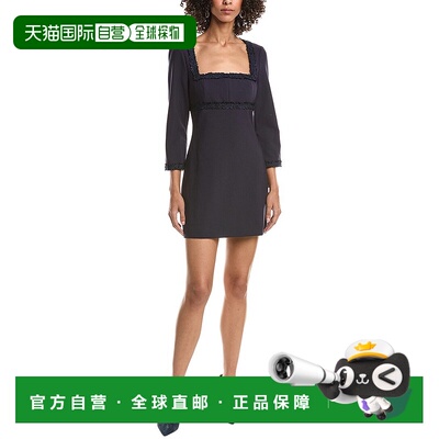 自营LIKELY Marlou迷你连衣裙-蓝色 美国奥莱直发服饰性感