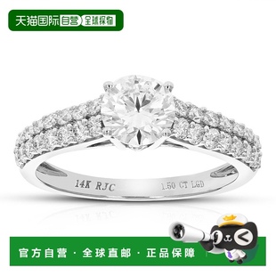 自营 克拉圆形实验室培育钻石订婚戒指 jewels1.50 颗宝石 vir