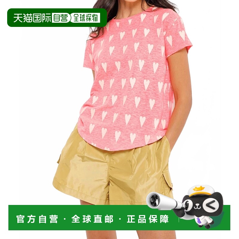 自营lisa toddHeart Hype Short Sleeve Tee In Think Pink 美国