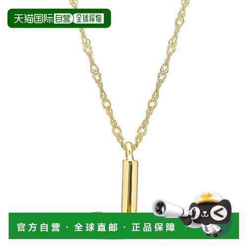 自营 Mimi & Max 首字母“J”吊坠配链条 14k 金 - 金 美国奥莱直