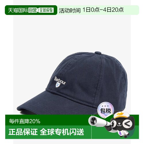 美国直邮 BARBOUR 男女款字母复古时尚LOGO帽子鸭舌帽棒球帽