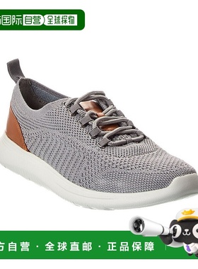 自营Johnston & Murphy Amherst Knit U-Throat Sneaker - grey