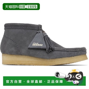 美国直邮 女鞋 Clarks 灰色Wallabee靴子 时 Originals 1h可退