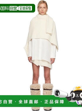 1h可退 香港直邮潮奢 Sacai 女士 灰白色 Double-Faced Silk Cott