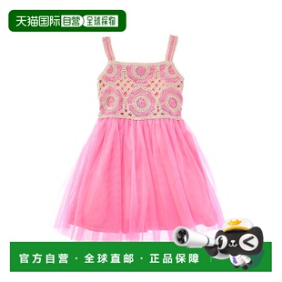 Mischka pink Sadie Dress 美国奥莱直发 Crochet 自营Badgley