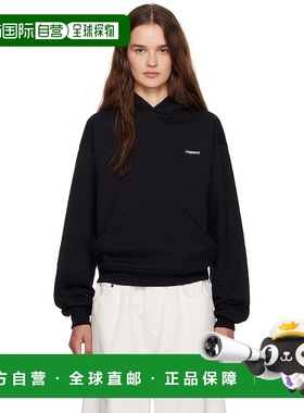 1h可退 香港直邮潮奢 Coperni 女士 黑色 Horn 连帽衫 COPJS15BIS